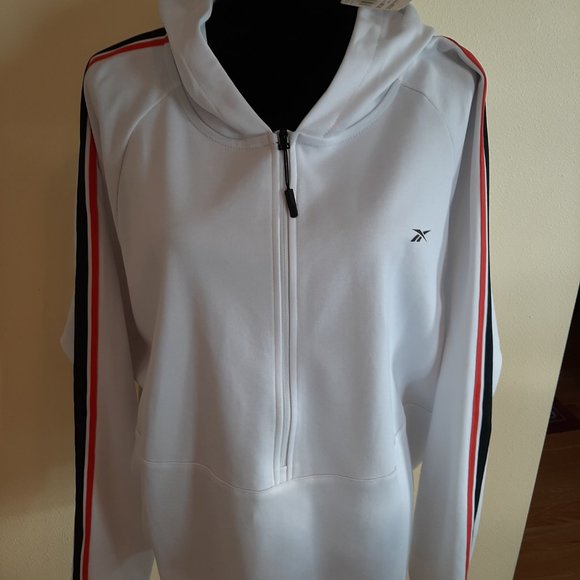 Reebok Speedwick Wicking White Athletic Jacket - Picture 2 of 13